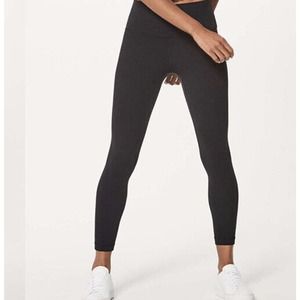 Lululemon Womens Align II 25" Black Leggings Yoga Pants Size 4